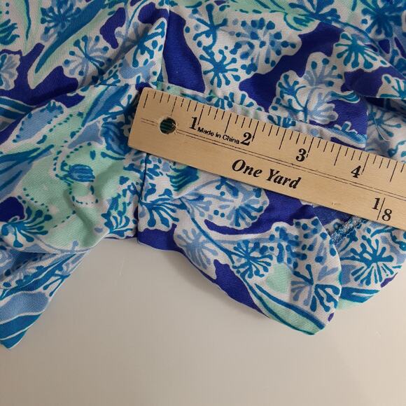 Lilly Pulitzer Dahlia Scallop Hem Shorts Womens L Royal Purple Koalafications - Picture 11 of 11